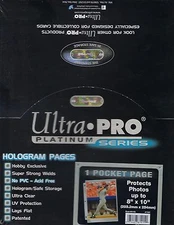 ULTRA PRO PLATINUM 100 1-POCKET Photo's Pages,New, Free Shipping