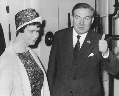 Chancellor Exchequer James Callaghan Leaves Number 11 Downing Street 1967 PHOTO
