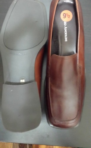 Enzo Angiolini braune flache Leder Oxford Penny Loafer Sandalen Schuhe ~ 9,5 M3020 - Bild 6 von 7