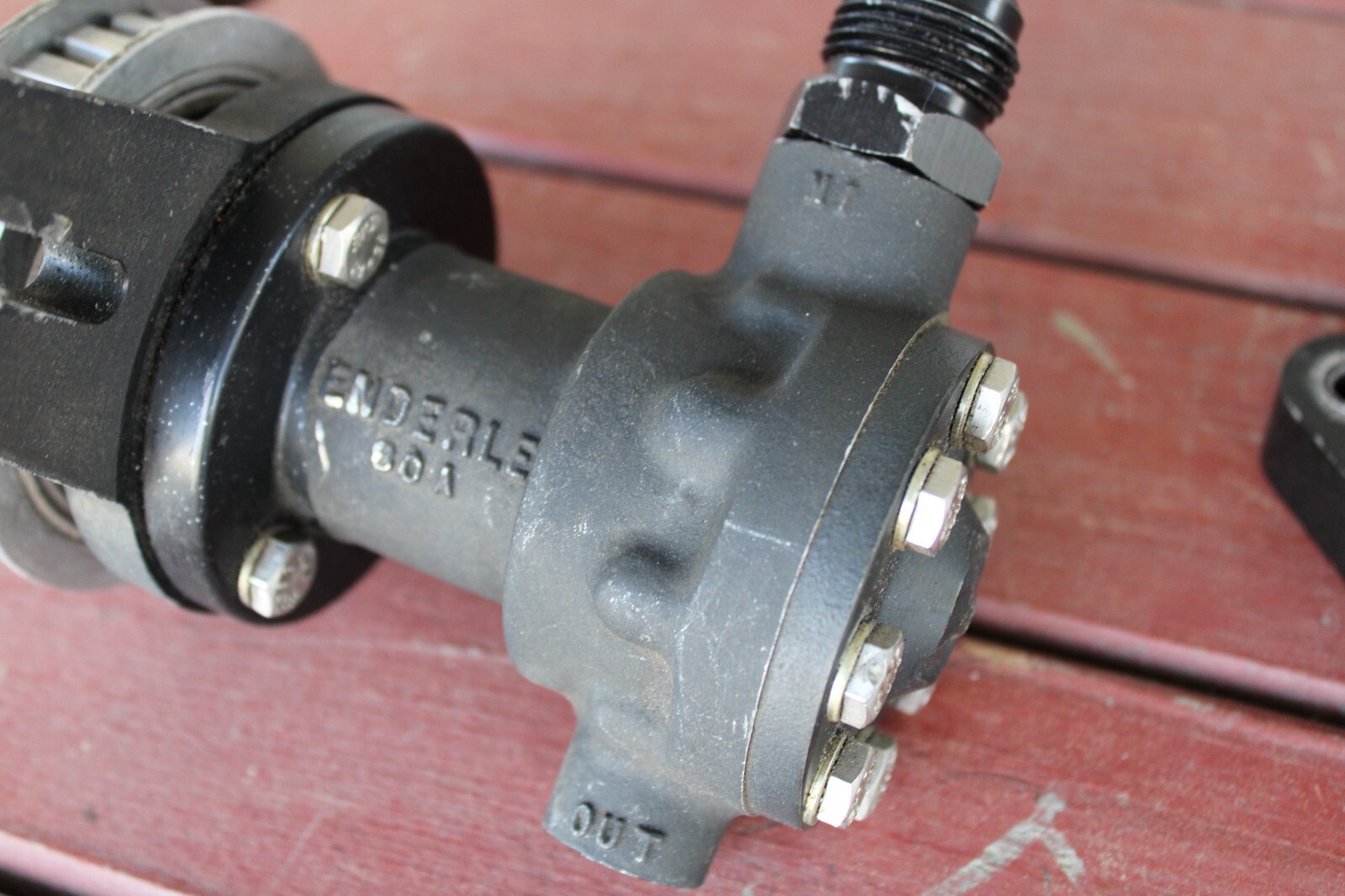 Enderle 80A Fuel Pump w/ Belt Drive , Bracket, Pulley, BBC, Used eBay