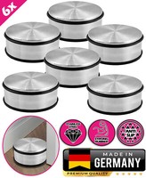 6X Edelstahl TüRstopper Boden Rutschfest, Massiv TüRhalter 1,20 Kg - 11,5X5,5Cm