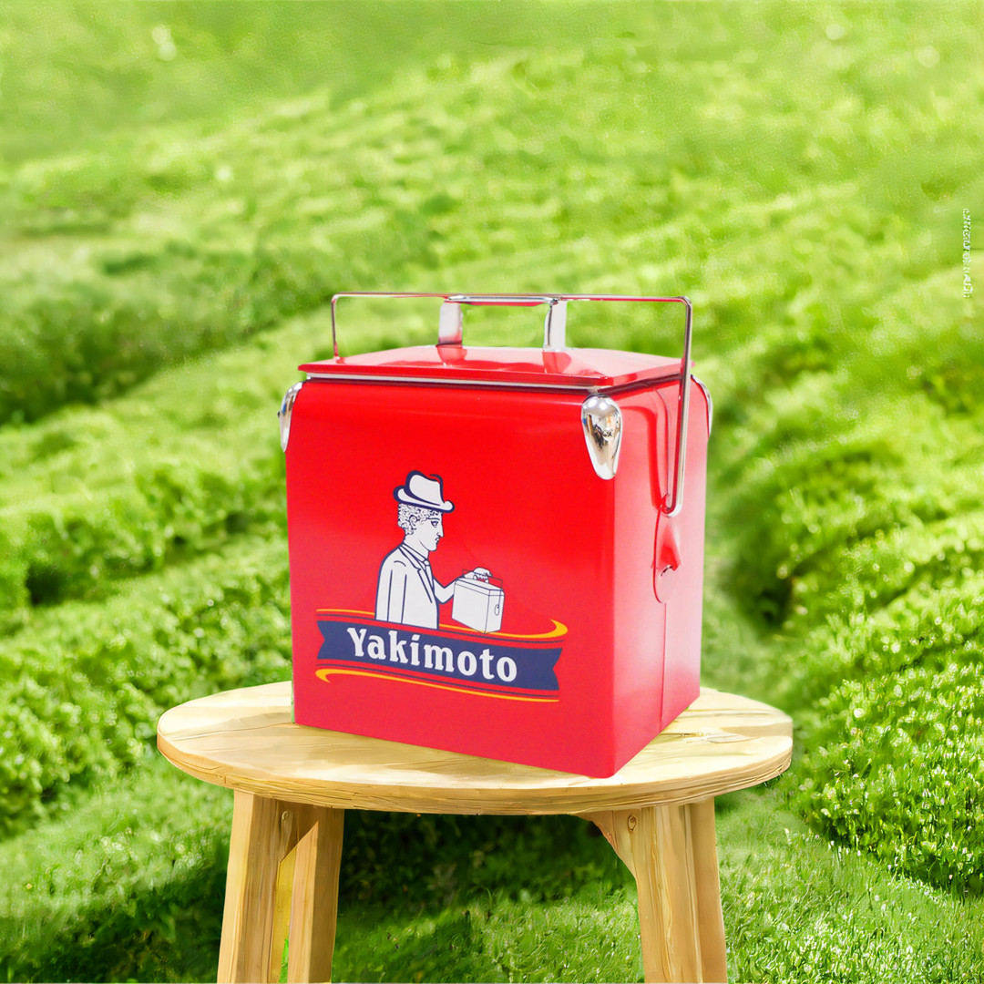 Yakimoto 14Qt Personalized Ice Chest With Lid Metal,Red Ice 