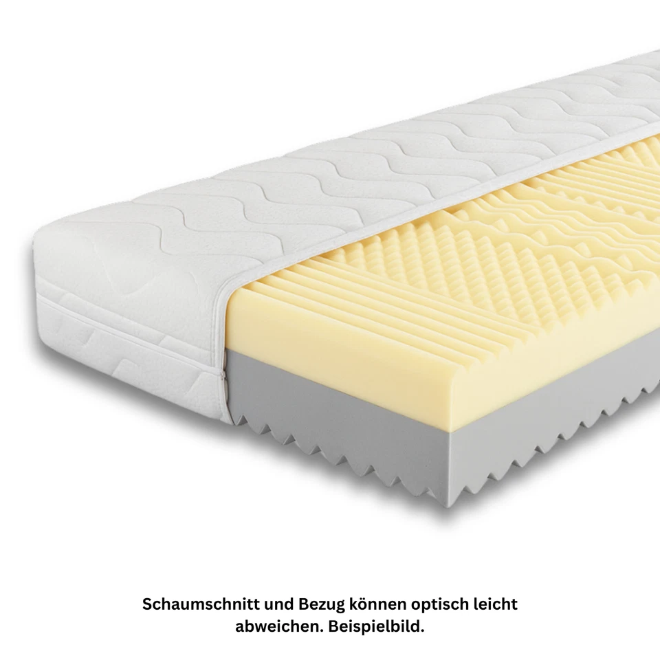 f.a.n. Matratze 80x200cm DUO FIT H2 H3 Komfort + Noppenschaumauflage B-Ware - Bild 3 von 4