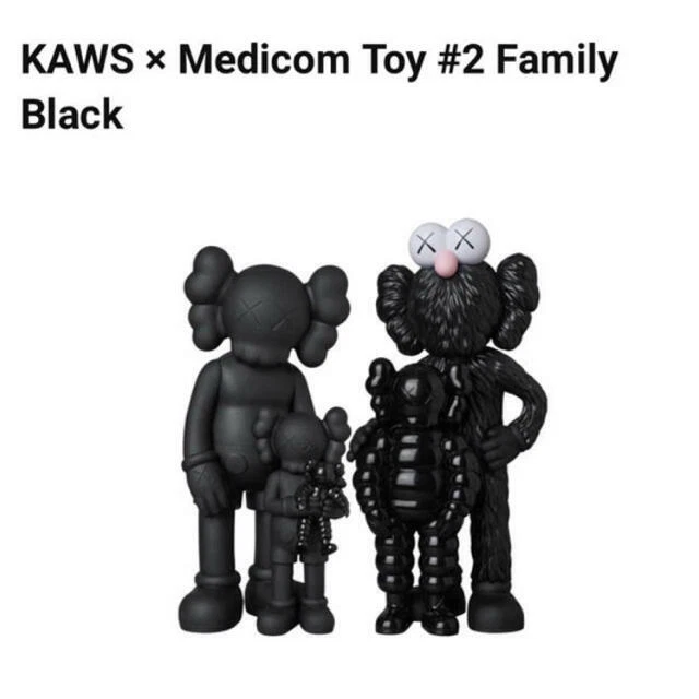 Medicom Toy KAWS FAMILY Black figure kaws first tokyo BE@RBRICK