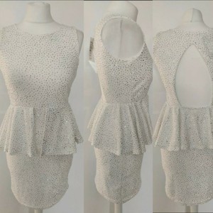 white peplum dress uk