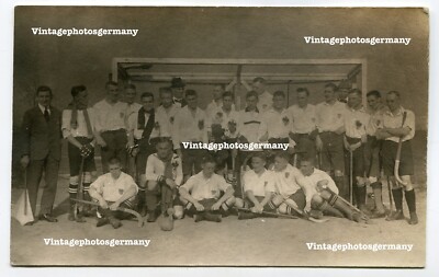K7387 Foto 1920 Preußen Duisburg Essen Feldhockey Team Sportler Athleten Hockey