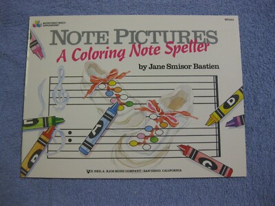 Note Pictures A Coloring Note Speller Jane S Bastien Piano NOS