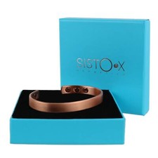 Slim Magnetic Therapy Bangle/Bracelet 6 Magnets Matt Copper Design Health Rar...