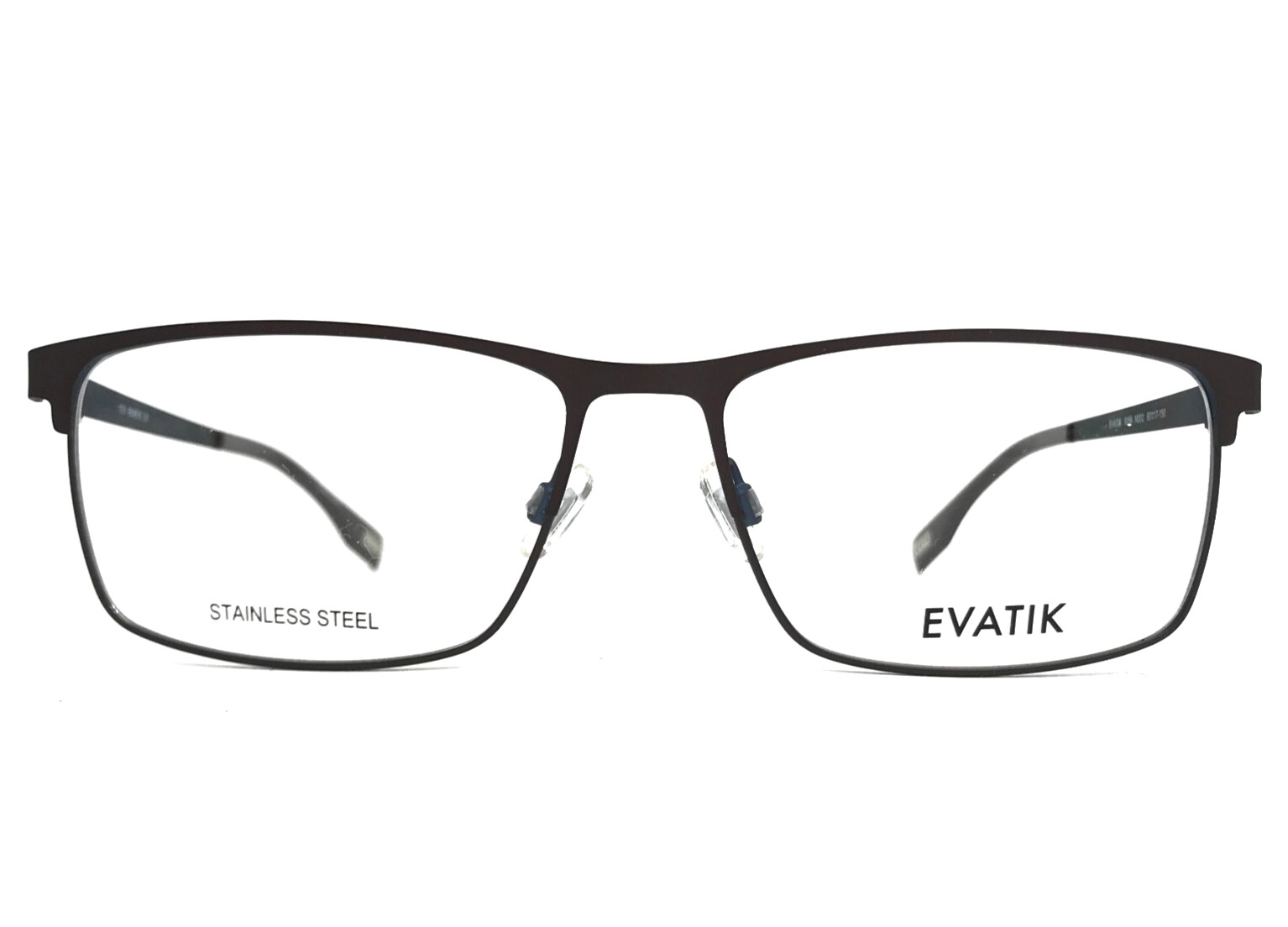 Оправа для очков Evatik 9256 M202 Коричнево-синяя прямоугольная с полной оправой 60-17-150