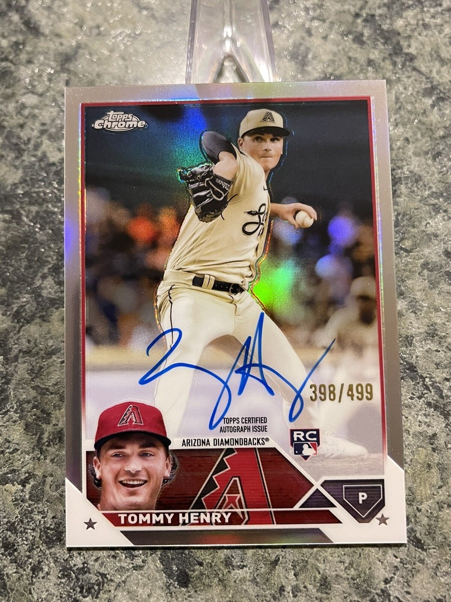 2023 Topps Chrome Refractor #RA-TH Tommy Henry RC Auto 398/499
