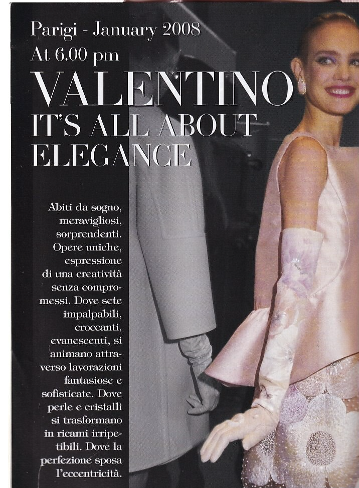 VOGUE ITALIA THE MAGIC WORLD OF COUTURE BRUCE WEBER NATALIA