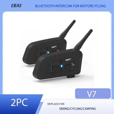  Motorcycle Helmet Headset 2 Riders 1200M Auto Answering Bluetooth Intercom 2X