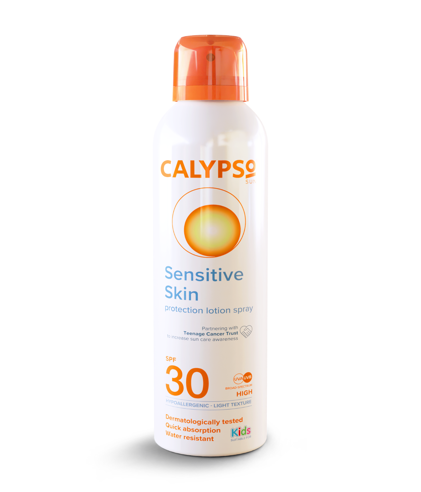 Calypso Sensitive Lotion Spray SPF30, UVA UVB sun protection | 150 ml