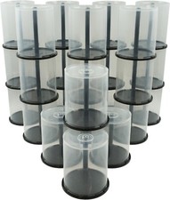  20 CDIP100BH 100-Disc Capacity CD DVD Empty Media Storage Clear Bee Hive Case