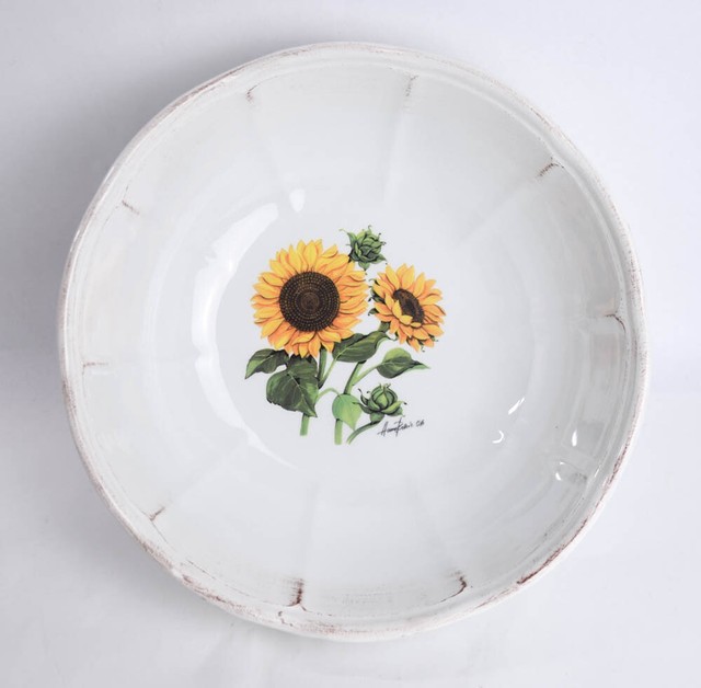 GTB Ceramica Large Pasta Salad Serving Bowl Rustic ...