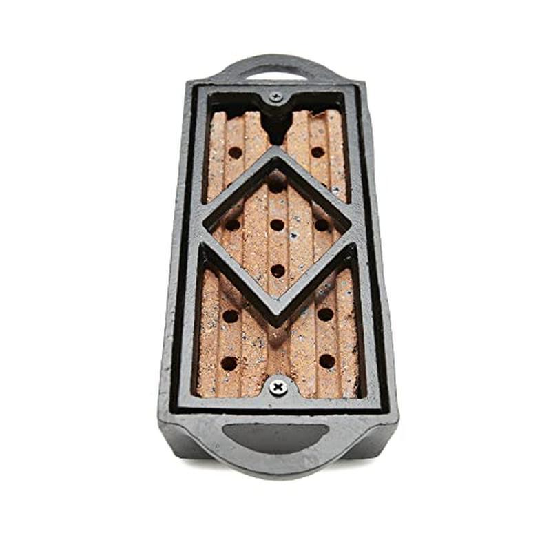 Cast Iron Firestarter Tray Quick Light Extend Burn Time Durable Heat