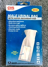 Male Urinal Bag Super Absorbent Pad Disposable Travel Camping Bedside Adult Kids