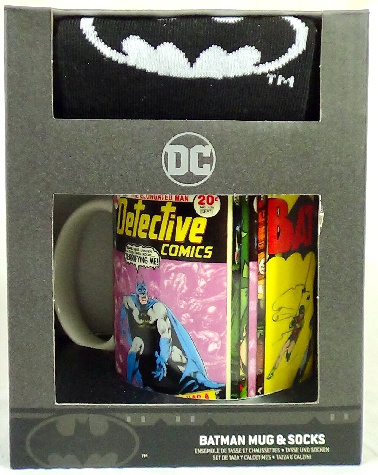 Batman Mug & Socks Gift Set Box DC Comics Superhero Novelty Cup Present Birthday