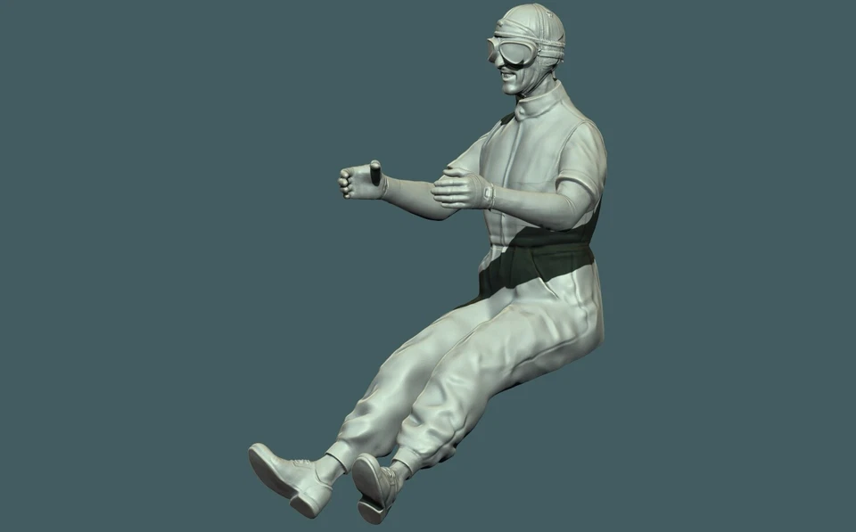 Tazio Nuvolari Driver Pocher Protar Tamiya Revell Italeri Alfa Bugatti - Immagine 2 di 4