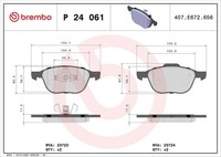 Brembo Bremsbelagsatz, Scheibenbremse P 24 061X FüR Ford Mazda Volvo
