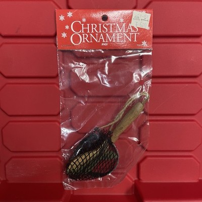 Figi Graphics Fish Net With Fish Christmas Ornament Brand New Vintage 1996