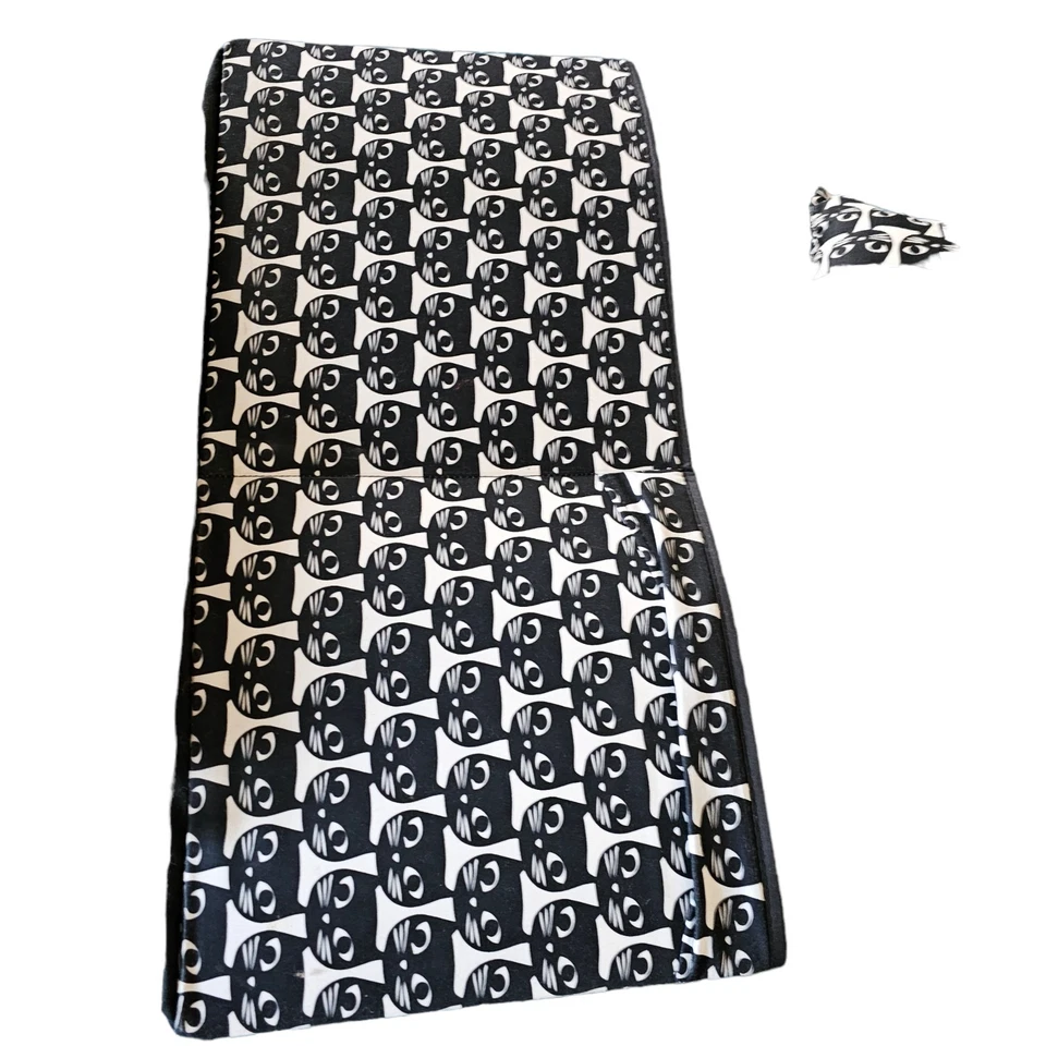 Ikea Mattram Bedroom Set Curtains Lumbar Bolster Cushion Storage Box Black Cat - Image 3 of 4