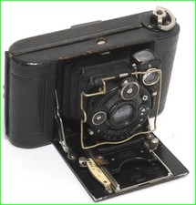  Vintage Zeiss Ikon folding camera 6x6cm w. Zeiss Tessar 4.5/75mm lens NOTTESTE