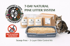 Barefoot Feral Scoop Free All Natural 7-Day Cat Litter System - FREE SHIPPING