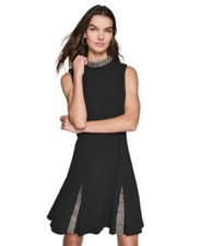 KARL LAGERFELD Paris Rhinestone Embellished Dress High End Designer Party Sz 12