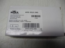 Nitra AVS-3312-24D, Solenoid Valve, 3 way, 24VDC, New in Sealed Box