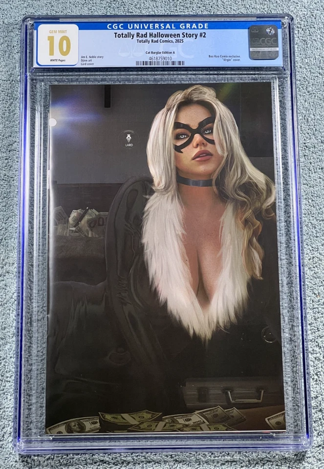 Black Cat CGC 10.0 Totally Rad Lard Nice Virgin Variant LTD 100 Movie Coming - Image 2 of 3
