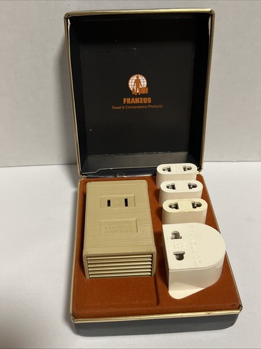 Vintage FRANZUS CA-1600 Travel Converter Foreign Electricity 220V 110V Adapters