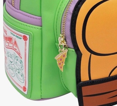 Loungefly Donatello Ninja Turtle Cosplay Mini Backpack Pizza 