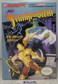 Frankenstein The Monster Returns (Nintendo NES) Complete Box CIB Authentic Rare