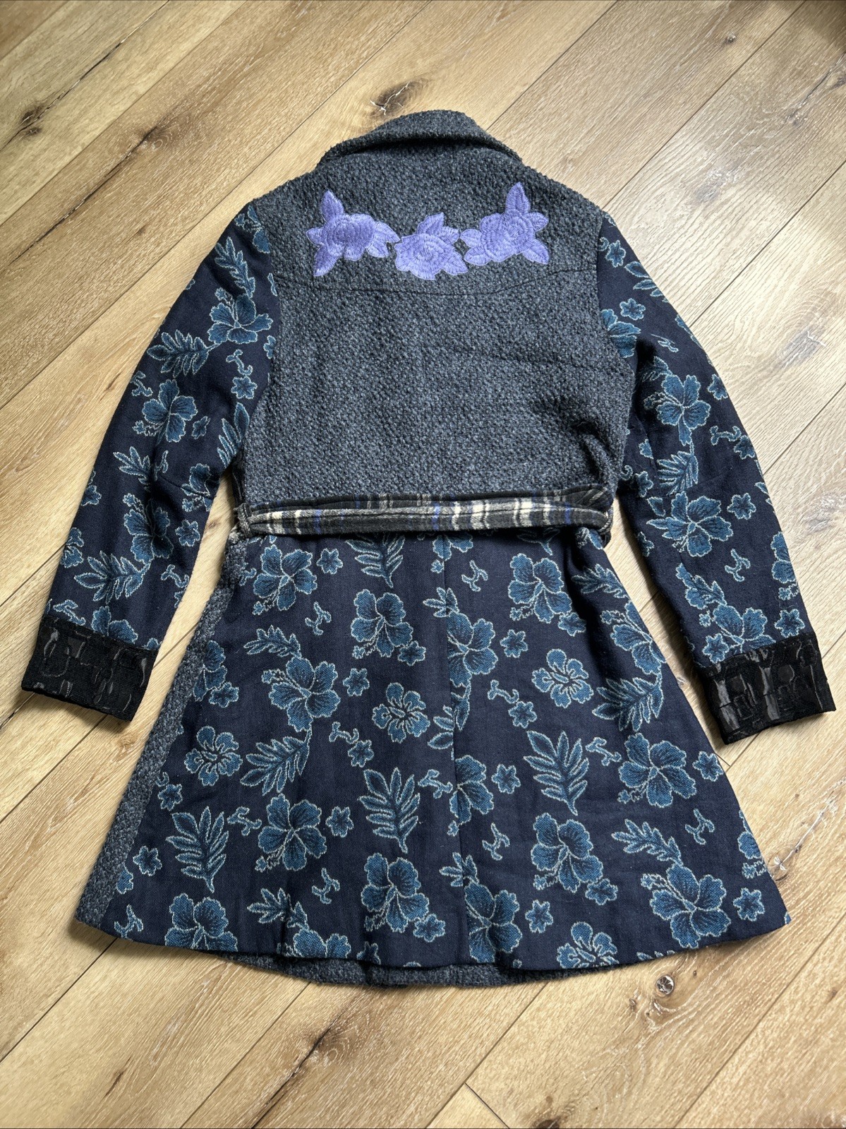 Sacred Threads Multicolor Floral Patchwork Boho B… - image 6