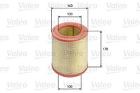 Valeo 585618 Luftfilter FüR CitroËN Passend FüR Fiat Passend FüR Iveco