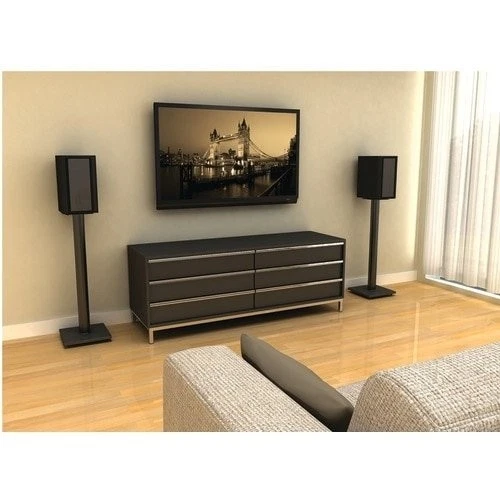 Atlantic Bookshelf Speaker Stands - Steel Construction, Pedestal Style & Buil... - Image 3 of 4