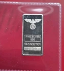German Eagle Iron Cross - 1/4 Troy Oz .999 Fine Silver Fractional Bar Ingot #630