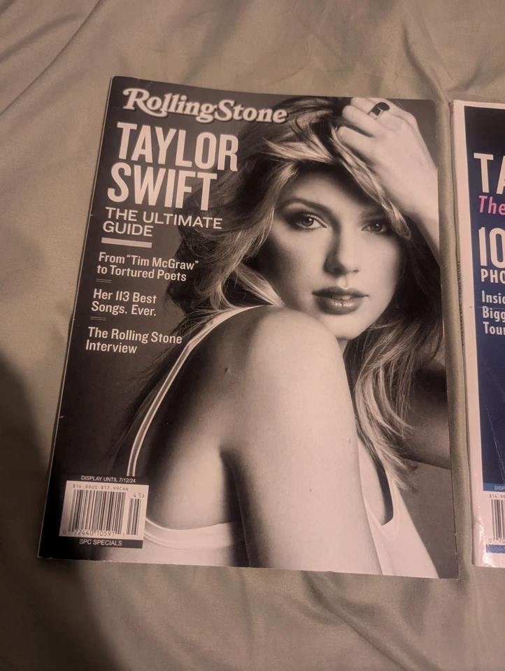 TAYLOR SWIFT Rolling Stones and People magazines bundle of 3 with fold up poster - Image 2 of 4