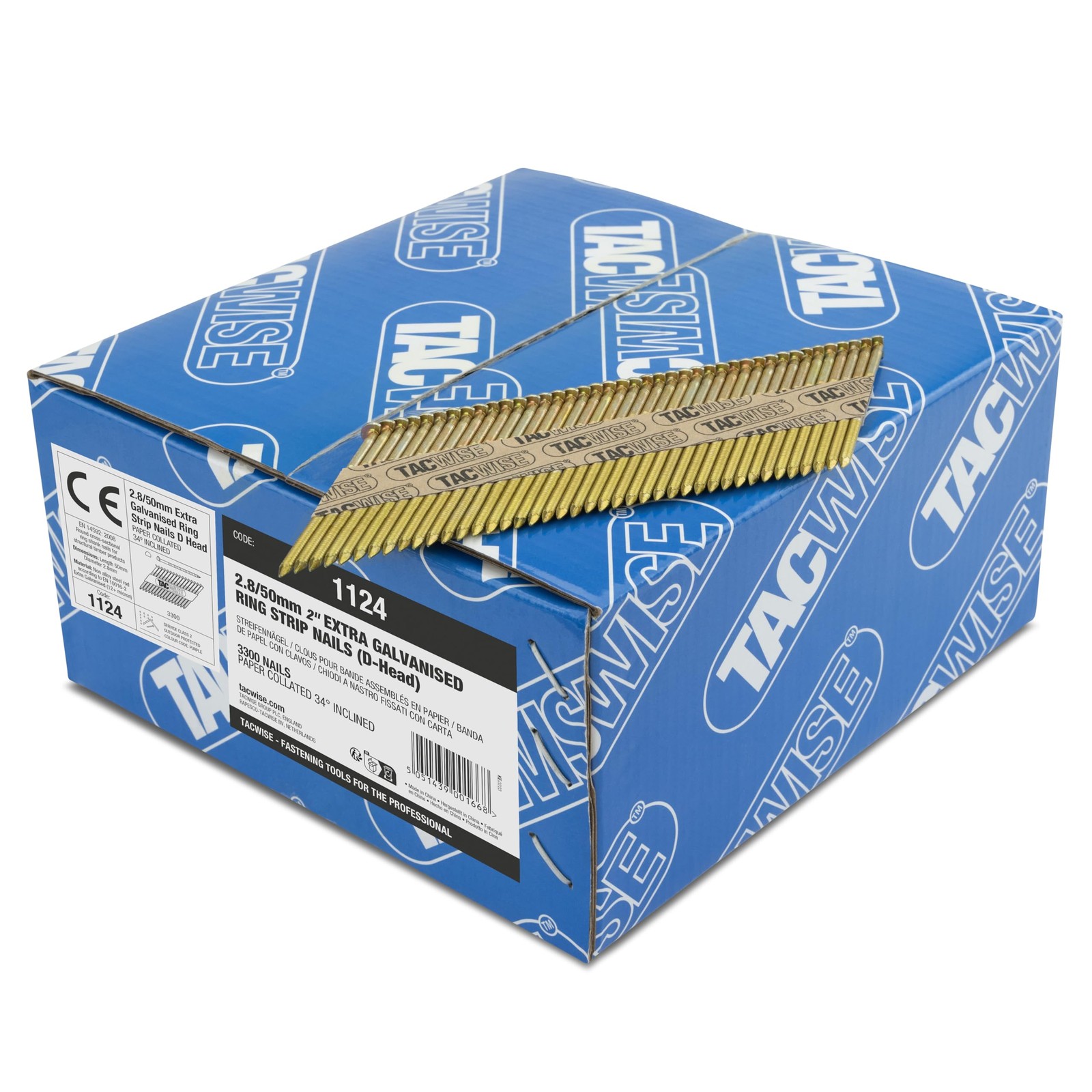 Clous de charpente extra galvanisés 2.8x50 pour ossature bois et toit