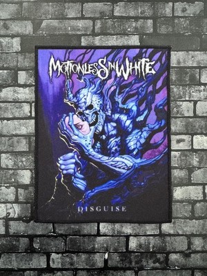 SMALL SEW ON PRINTED PATCH BATTLE JACKET ~ 10.5 x 13.5cm ~ MOTIONLESS IN WHITE