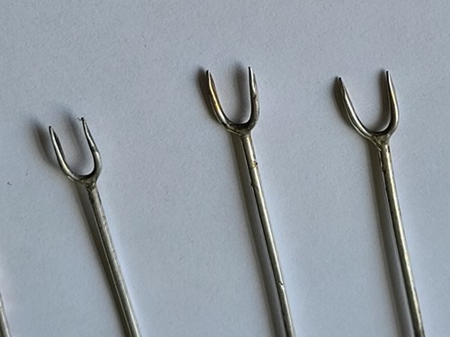 Lot 7 Vintage Mexican Sterling Silver 925 Figural Cocktail Picks MCM 21.5gm - 第 9/24 張圖片