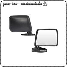 Fits 1983-1992 Ford Ranger Bronco Ii Manual Foldaway Black Side View Mirrors