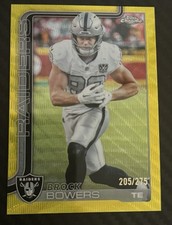 2025 Topps Chrome Football - Brock Bowers #207 Yellow /275