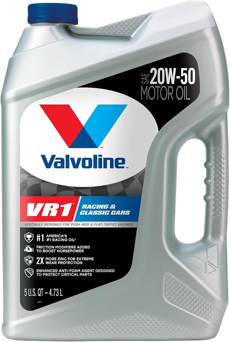 Valvoline VR1 Racing SAE 20W-50 Motor Oil 5 QT 5 | eBay