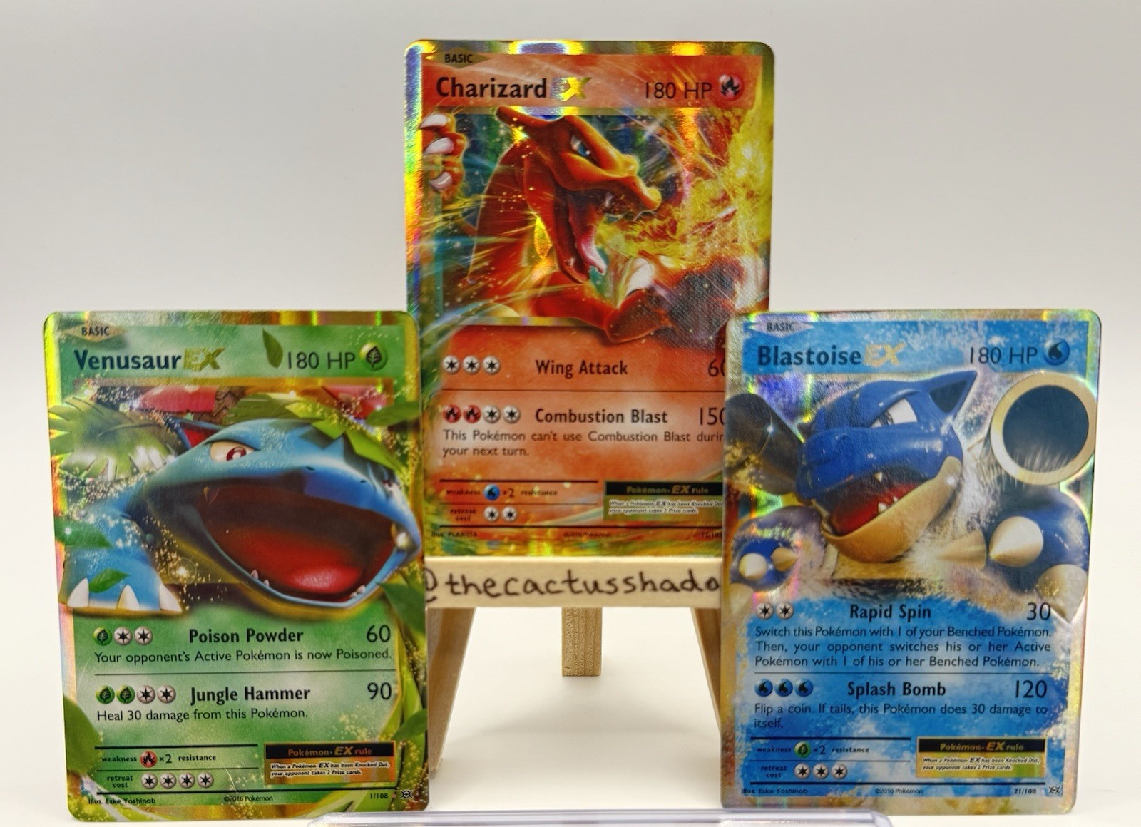 Pokemon Evolutions Venusaur Charizard Blastoise Ex 1/108, 12/108, 21/108 - LP/NM