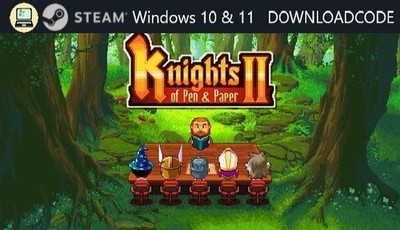 NEU PC Computer Spiel Knights of Pen and Paper 2 für Windows 10 11 STEAM Code