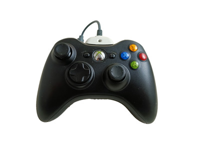 Microsoft Xbox360 Wireless Controller - Schwarz | mit Kabel | Kontroller