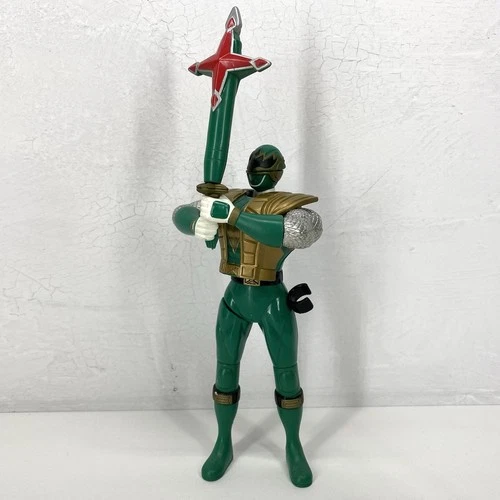 Power Rangers Green Samurai Ninja Storm Action Figure Rare Vintage 2003