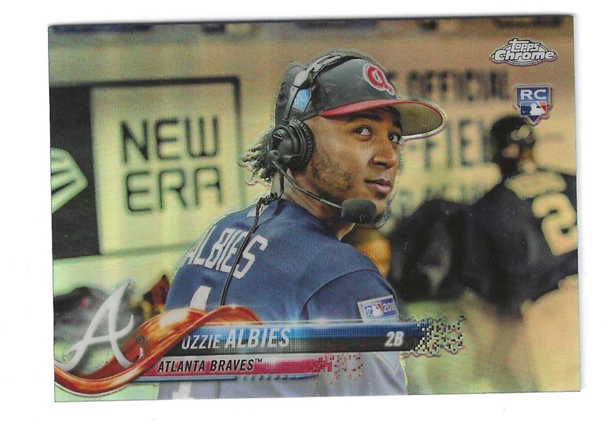 Ozzie Albies 2018 Topps Chrome RC Photo Variation